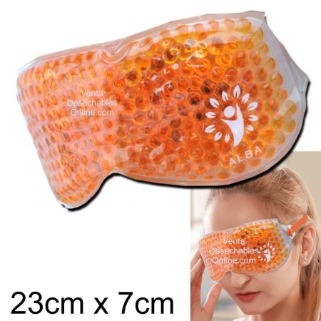 Antifaz De Perlas de Gel Naranja - Alba