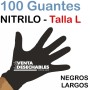 Guantes Nitrilo Talla L Negros