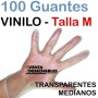 Guantes Vinilo Talla M - Sin polvo