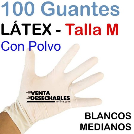 Guantes de látex con polvo