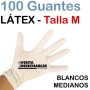 Guantes Látex Talla M - Sin Polvo