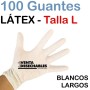 Guantes Látex Talla L - Sin Polvo