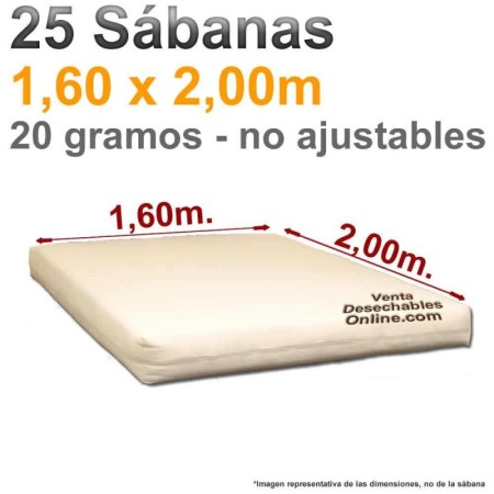 Sábanas Desechables Cáma 160
