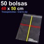50 Bolsas PE 40x50 cm Cierre Zip