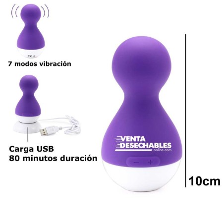 Vibrador Dalia Massager Bola Pequeño  10 cm - Morado