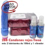 Preservativos rojos fresa en oferta