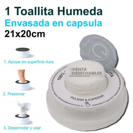 Toallita Húmeda En Cápsula