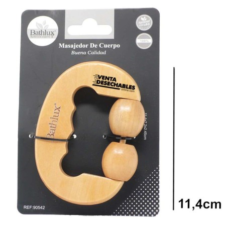 Masajeador con ruedas de madera