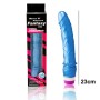 Vibrador Gelatina Linex 23 cm - Azul