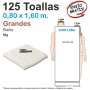 Caja 125 Toallas Desechables Grandes - Baño