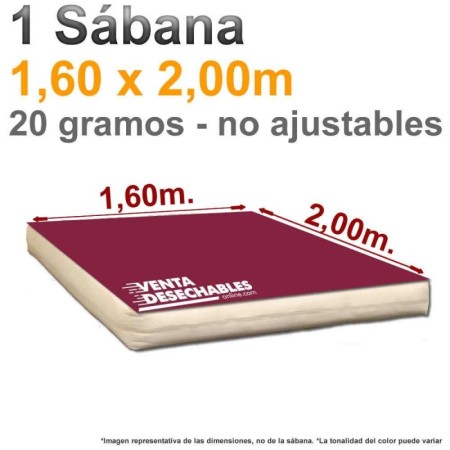 sábana desechable rojo burdeos