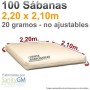 Sabanas desechables muy grandes