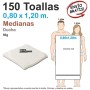 150 Toallas Desechables 50gr 0,80 x 1,20 metros