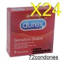 Blister 24 Cajas Durex 190x56 Sensitivo Vending