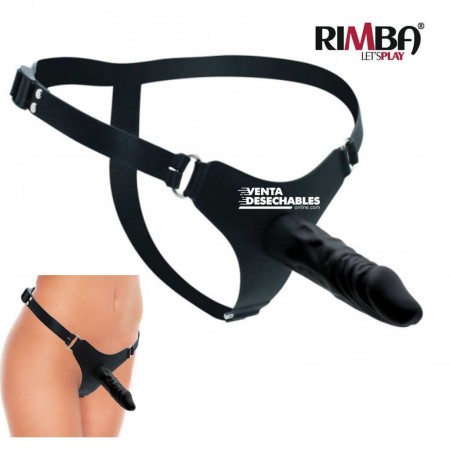 Arnés Silicona 12 cm Negro - Rimba