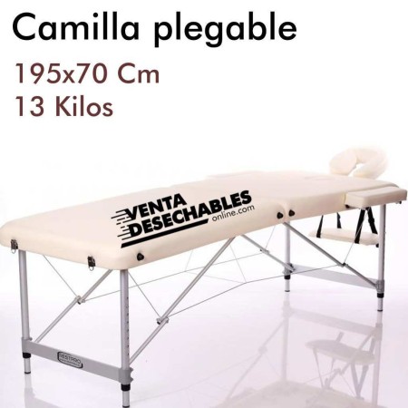 Camilla Plegable 2 Cuerpos 70mm Crema - Kinefis