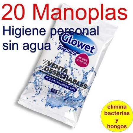 20 Manoplas Húmedas Lavado En Seco - GLOWET