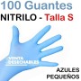 100 Guantes Nitrilo Talla S Azules
