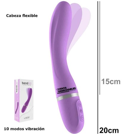 Vibrador Flexible Bend It 20 cm - Violeta