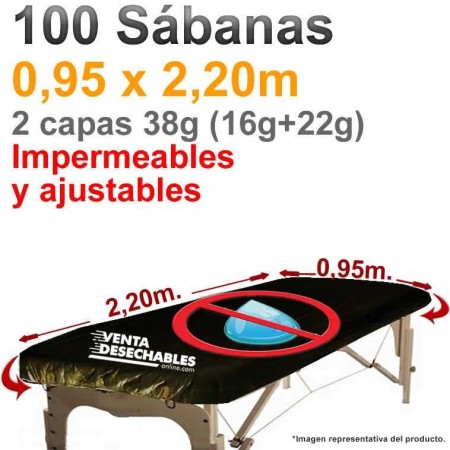 Sábanas Para Camilla Grande Ajustables Y Plastificadas