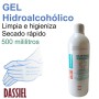 Gel Hidroalcohólico Para Manos Desinfectante 500 ml Dassiel
