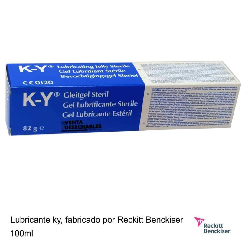 Lubricante JELLY K-Y Fabricado por Reckitt, Antiguamente JOHNSON & JOHNSON
