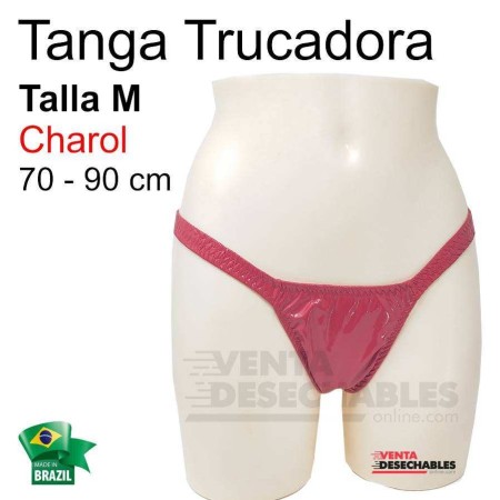 Tanga Trucadora Charol Rojo Talla M - Ivete