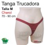 Tanga trucadora charol rojo