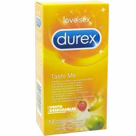 12 Preservativos Durex Taste Me