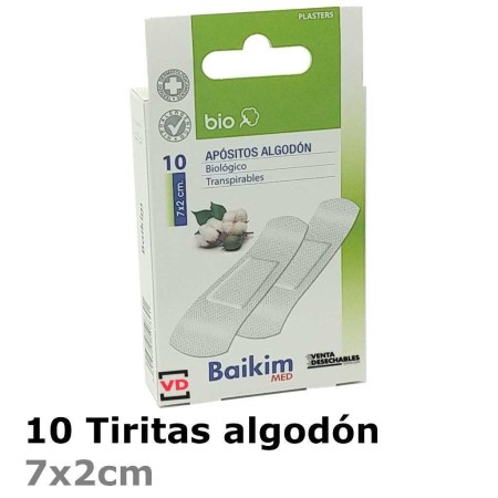 10 Tiritas Algodón Baikim