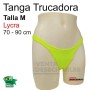 Tanga Trucadora Lycra Amarillo FosforitoTalla M - Ivete