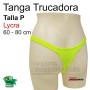 Tanga Trucadora Color Amarillo Fosforito Talla P