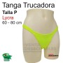 Tanga Trucadora Lycra Amarillo Fosforito Talla P - Ivete