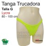 Tanga Trucadora Lycra Amarillo Fosforito Talla G - Ivete