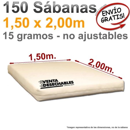 150 Sábanas Desechables 150 x 200