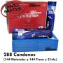 Oferta Unilatex de 2 cajas de 144 preservativos Unilatex