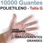 Guantes Polietileno Talla Grande - Sin polvo