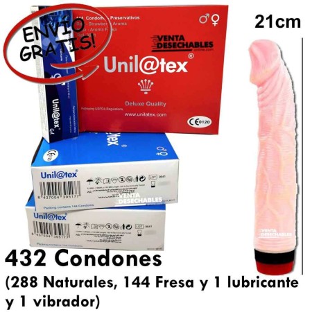 OFERTA UNILATEX CON VIBRADOR Y LUBRICANTE