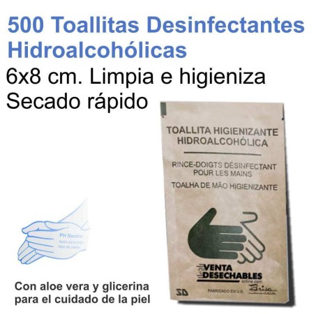 Toallitas Desinfectantes en sobres