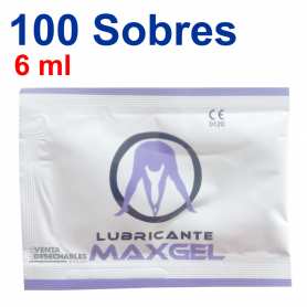 100 Sobres Lubricante Maxgel 6 ml