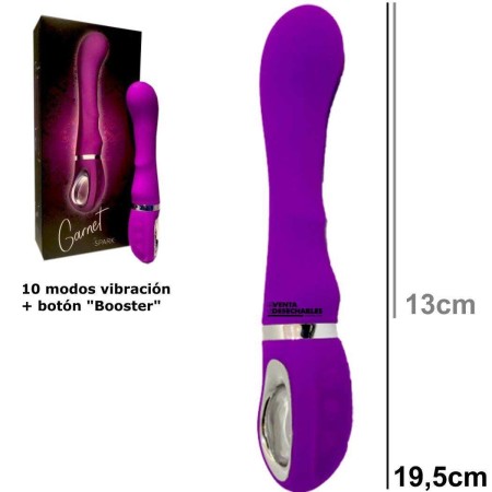 Vibrador Garnet 19 cm - Violeta
