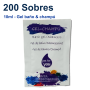 200 Sobres Gel Baño y Champú Monodosis 10 ml