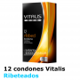 12 Preservativos Vitalis 190x53mm Ribeteados