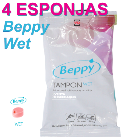 4 Esponjas Tampones Beppy Wet