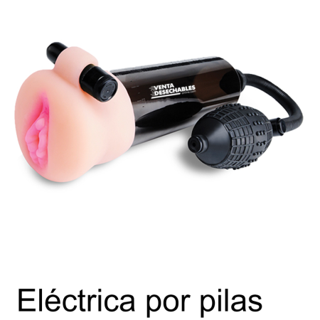 Bomba de Succión Con Vagina Masturbadora