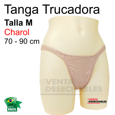 Tanga trucadora talla M - Mediana COLOR ROSA