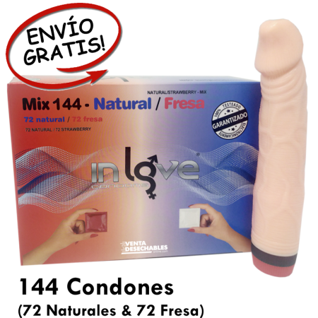 Preservativos in love en oferta con un vibrador 20cm