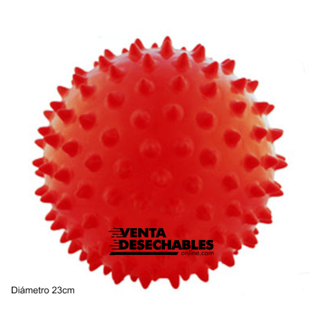 Pelota Masaje Pinchos 23 cm Roja Grande