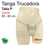 Tanga Trucadora Lycra Oro Brocado Talla P - Ivete