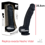 Consolador Replica Pene Nacho Vidal 25,5x5,5cm Negro Articulado